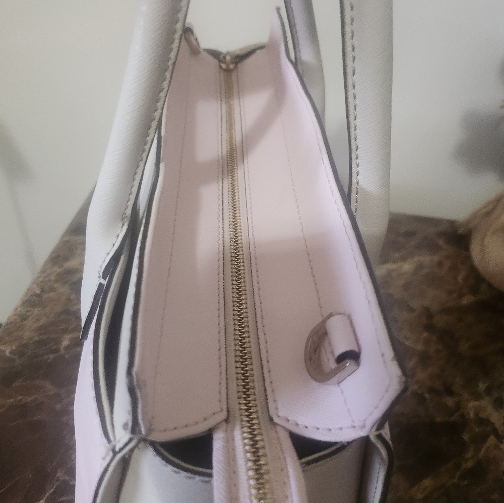 EUC Kate Spade Pink Leather Tote and Twilly  Bundle - Picture 2 of 12